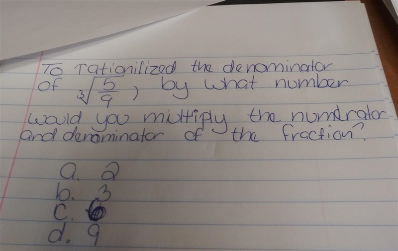 Rationalize the denominator ​-example-1