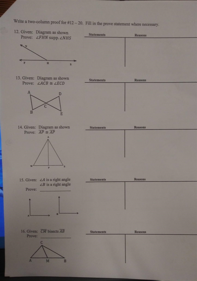 Please assist me with these two column proofs. ​-example-1