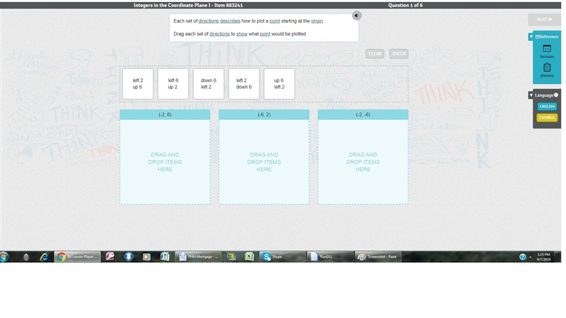 SCREENSHOT ATTACHED Please help Each set of directions describes how to plot a point-example-1