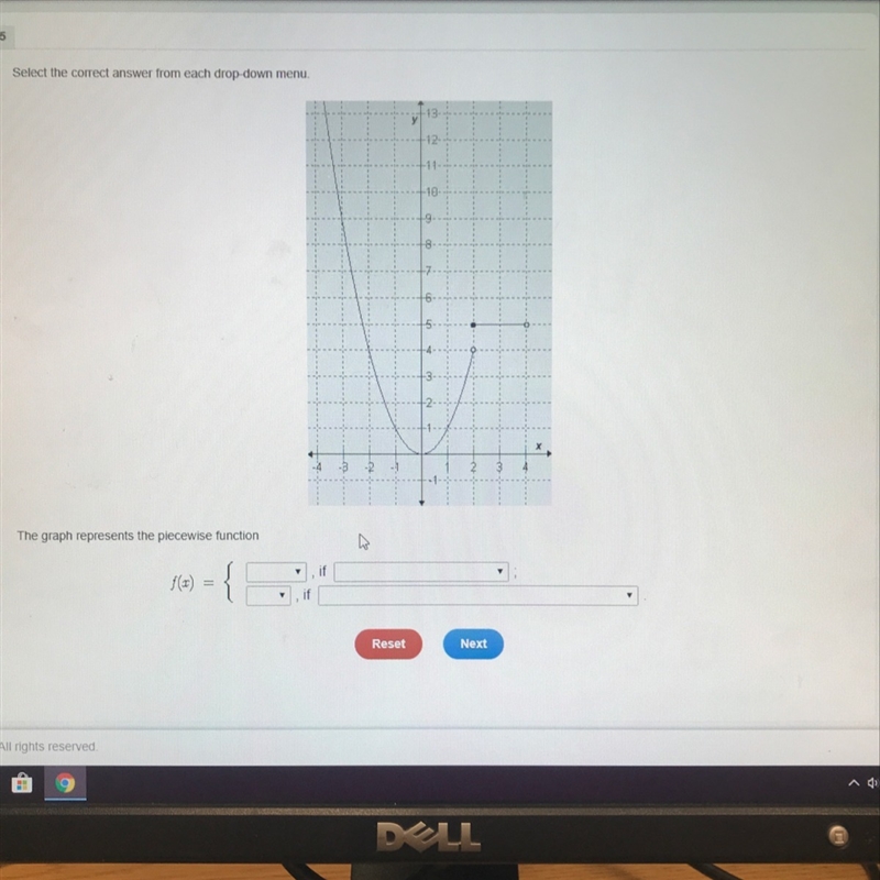 WORTH 100 POINTS need the answers asap first row -x^2 2x^2 (x/2)^2 x^2 x is less than-example-1