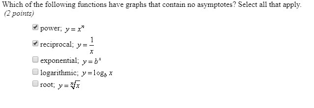 Which of the following functions have graphs that contain no asymptotes? select all-example-1