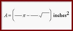 Express answer in exact form. A regular hexagon with sides of 3" is inscribed-example-1