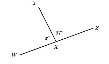 What is the measure of ∠x?-example-1