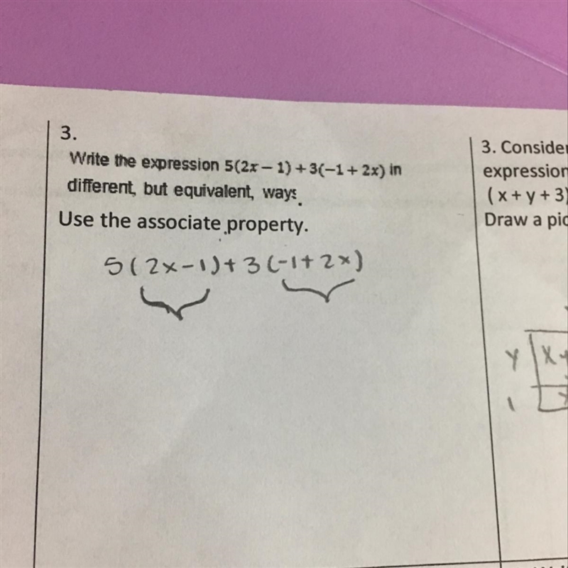 What is 5(2x-1)+3(-1+2x)-example-1