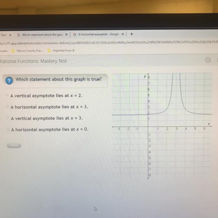 HELP ASAPPPPPPP Which statement not about this graph is true?-example-1