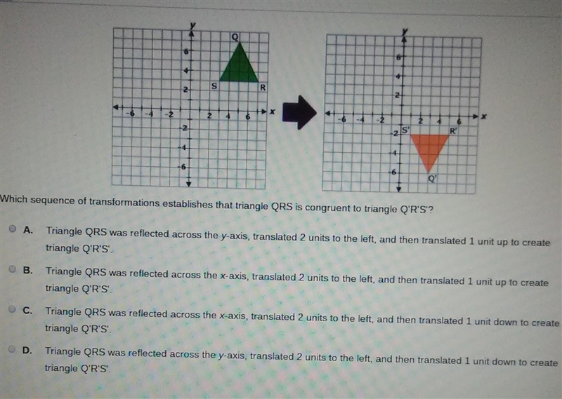 Please help it's due tmrw Which sequence of transformations establishes that triangle-example-1