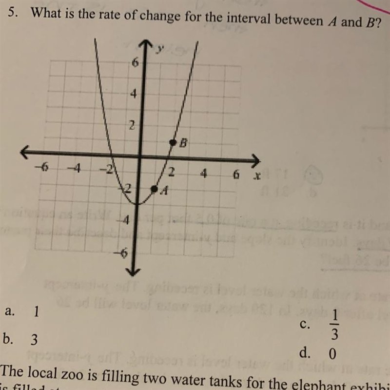 What is the rate of change for the interval between A and B?-example-1