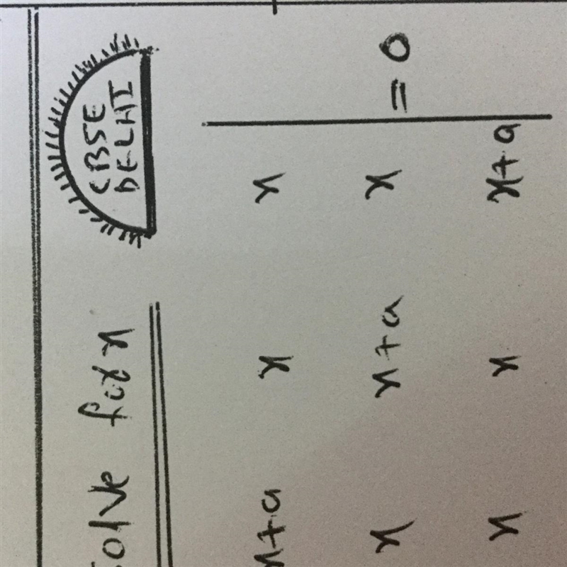 Solve for x. Determinants-example-1