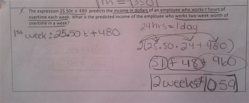 plz help I need to know what is the income of an employee who works 2 weeks worth-example-1