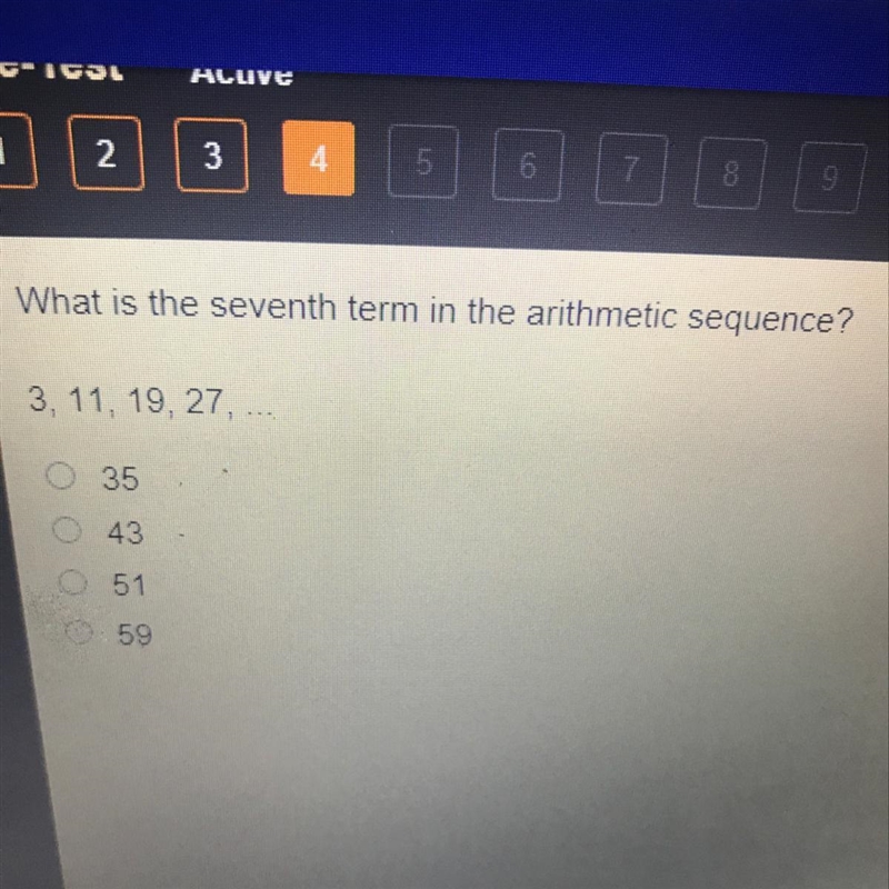 What is the seventh term in the arithmetic sequence? 3, 11, 19, 27,-example-1