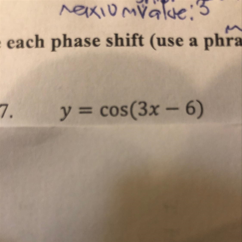 Identify the phase shift of each function. Describe each phase shift ( use a phrase-example-1