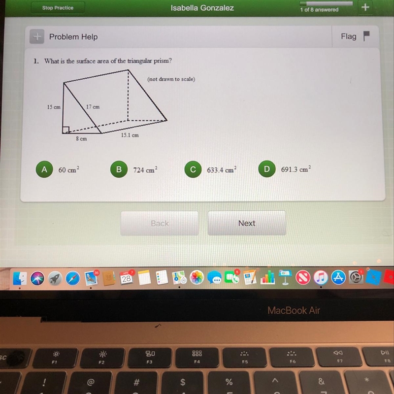 What is the surface area of the triangular prism?-example-1