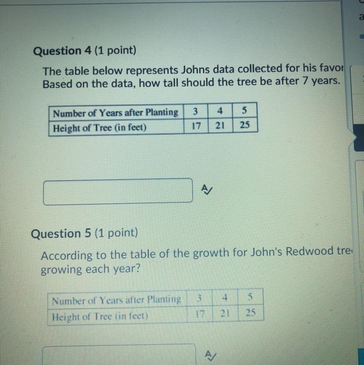 Can someone please help me on question 4 and 5 look at picture-example-1