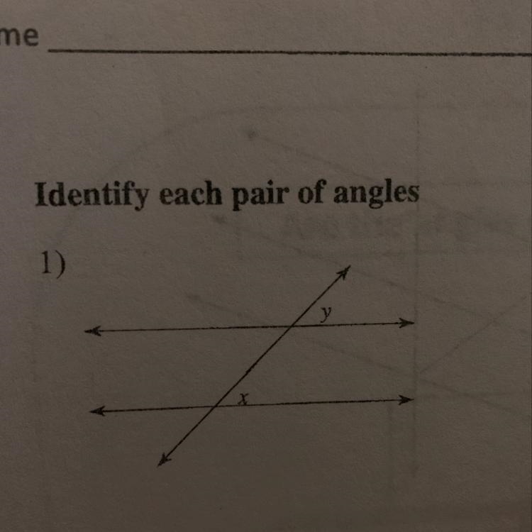 Identity each pair of angles-example-1