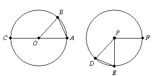 Circle O and circle P are congruent. Given that arc AB is congruent to arc DE, what-example-1