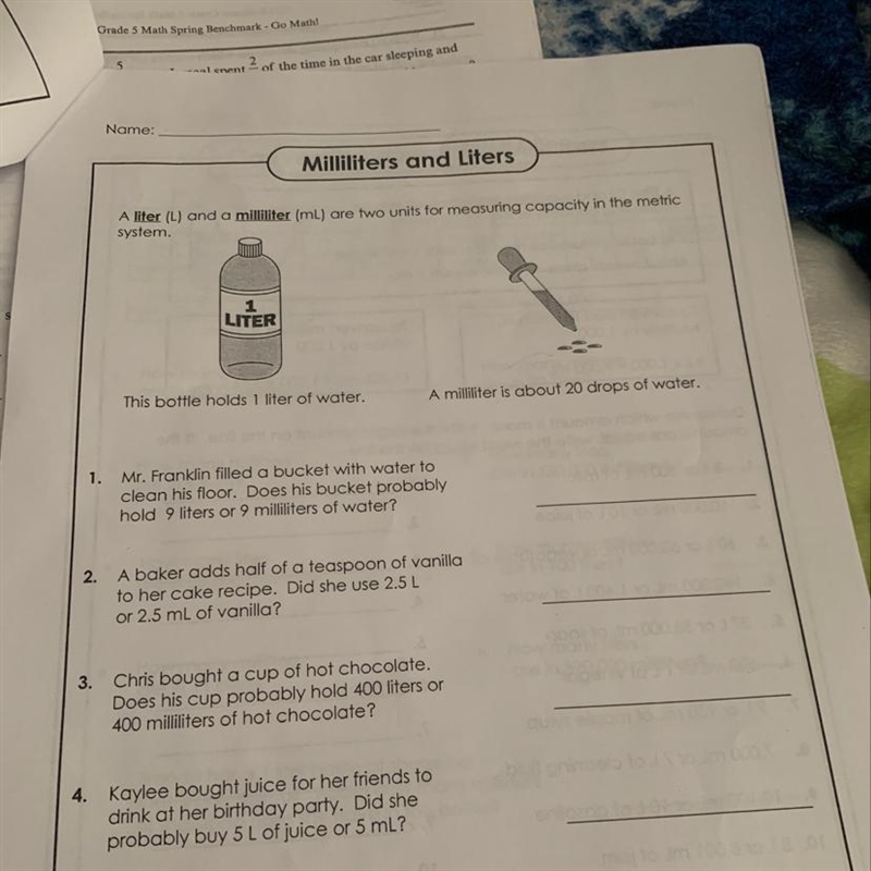 Mr. franklin filled a bucket with water to clean his floor. Does his bucket probably-example-1