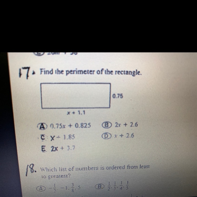 I need help with number 17. Please explain your answer.-example-1