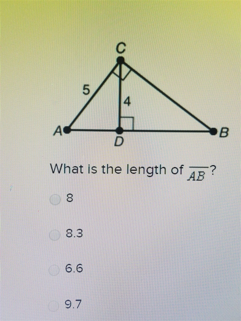 What is the length of AB?-example-1