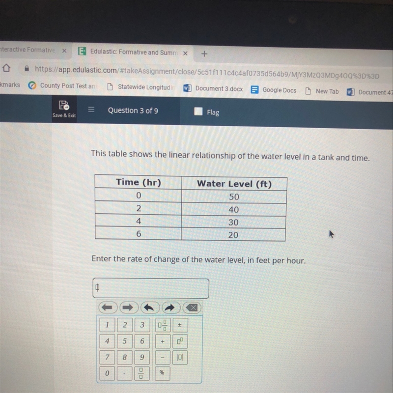 How can I find the rate and the change of the water?-example-1