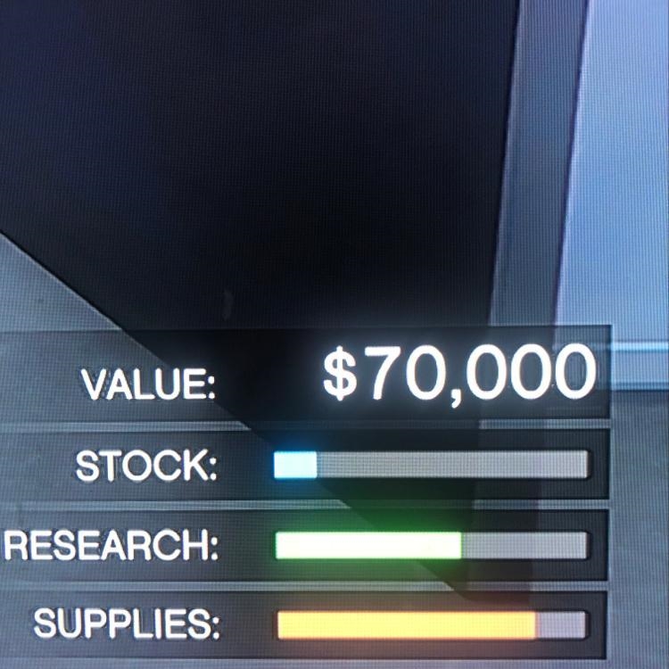 If 5% of my stock is $70,000 what would 100% be?-example-1