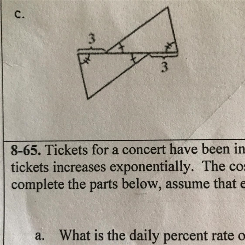 Is it congruent or not ? Remember that the diagram may not be drawn to scale . justify-example-1