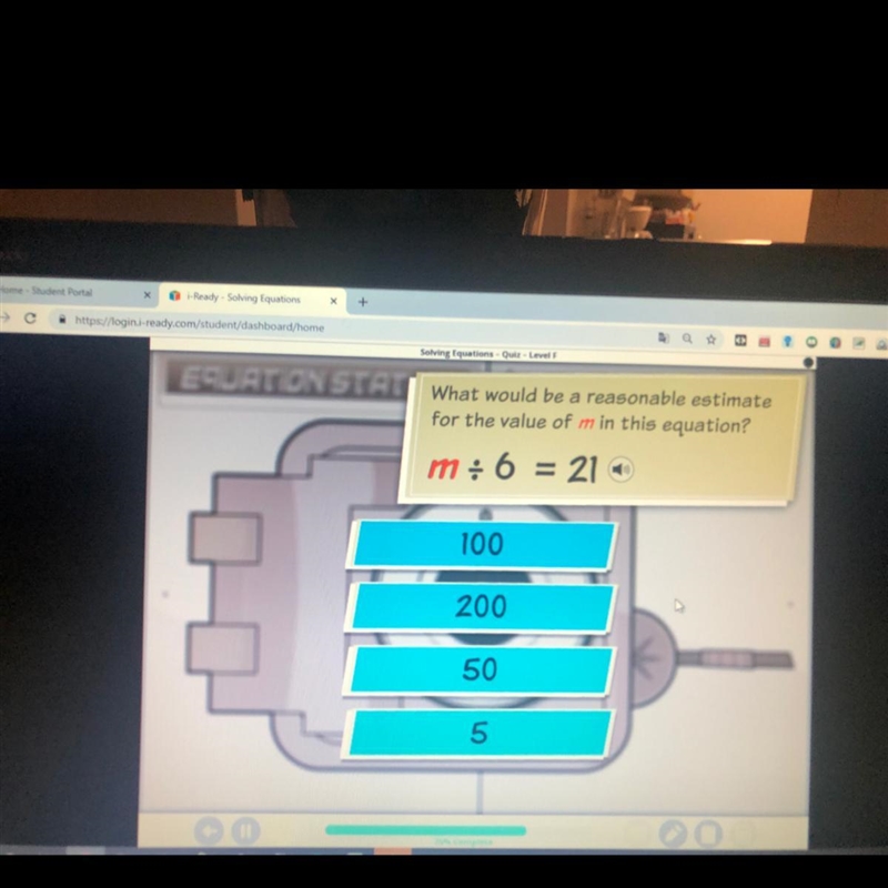 What would be a reasonable estimate for m/6=21-example-1