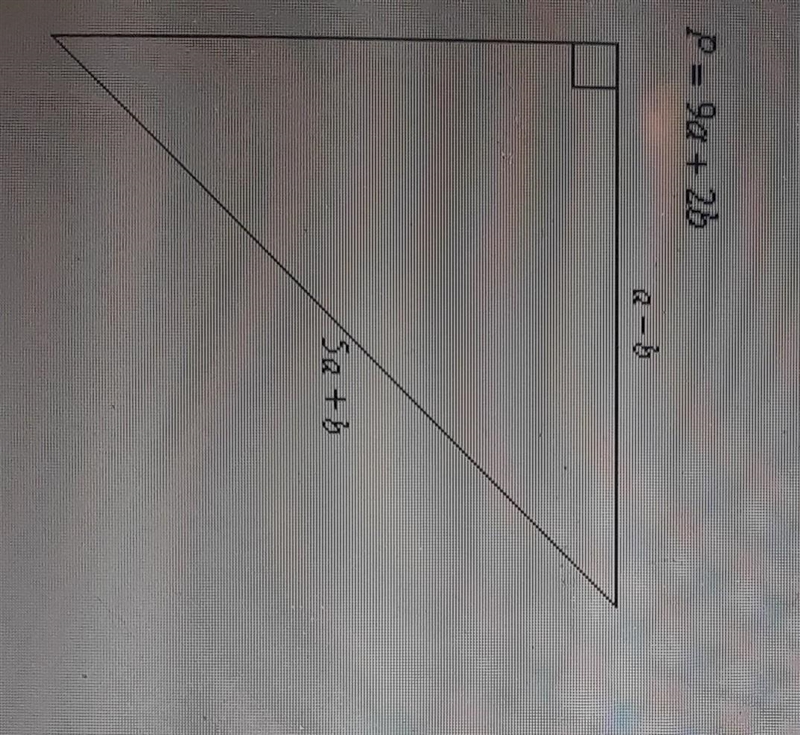 The measurements of two sides of a triangle are given. If P is the perimeter, find-example-1