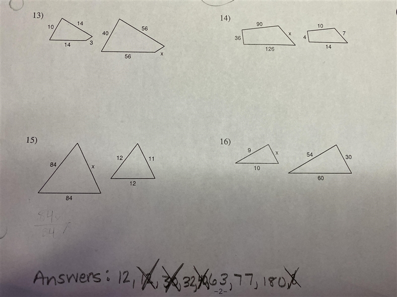 Please answer questions 13, 14, 15, and 16 PLEASE And also show you work, please.-example-1