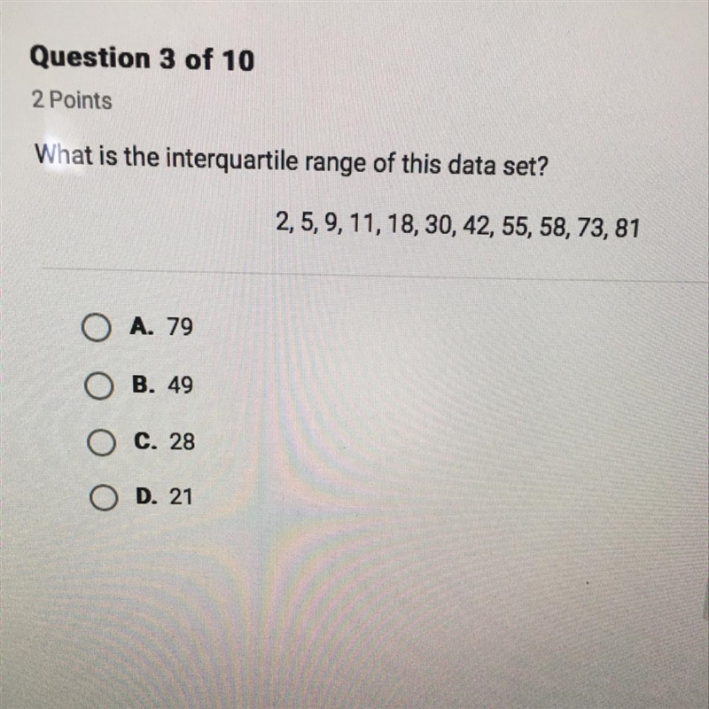 What is the interquartile range of this day at set?-example-1