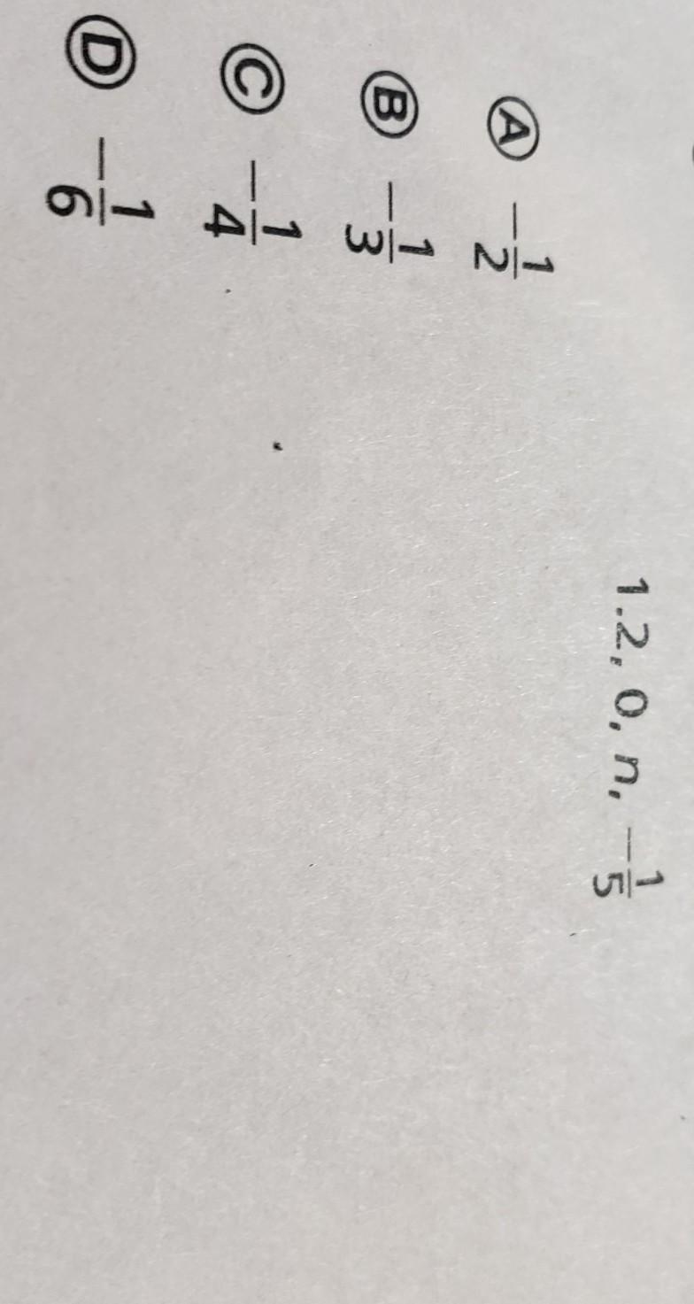 The number below are listed from greated to least. which could be a value for n​-example-1