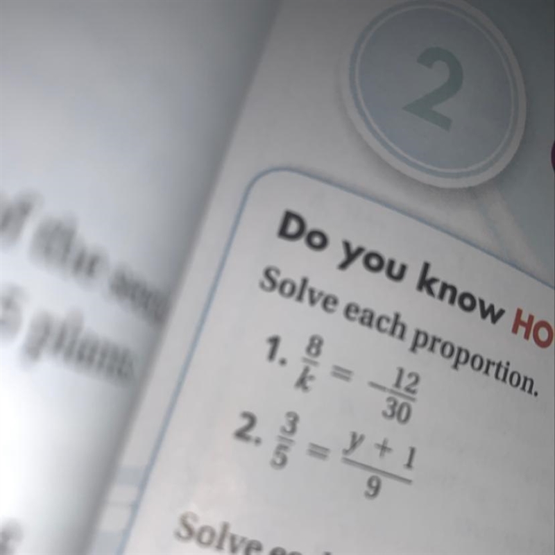 3/5 = y+1/9 solve each proportion-example-1