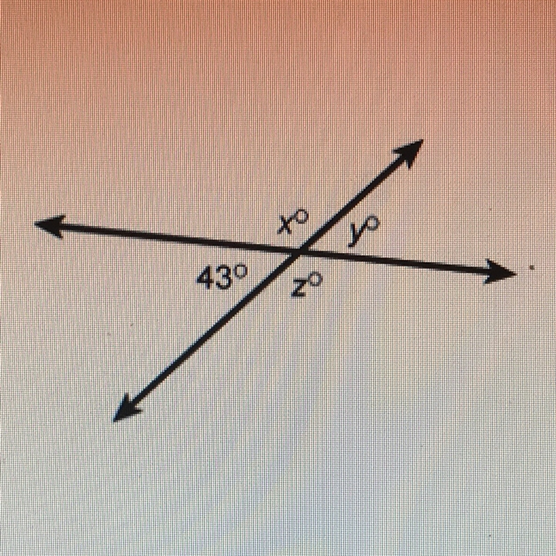 What is the measure of angle x, y, & z?-example-1