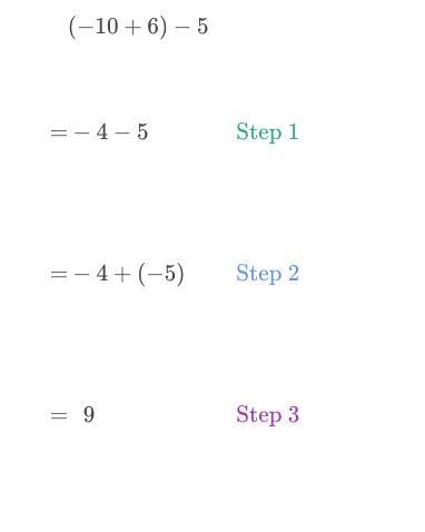 Fred tried to evaluate an expression step by step. Find Fred's mistake... A. Step-example-1