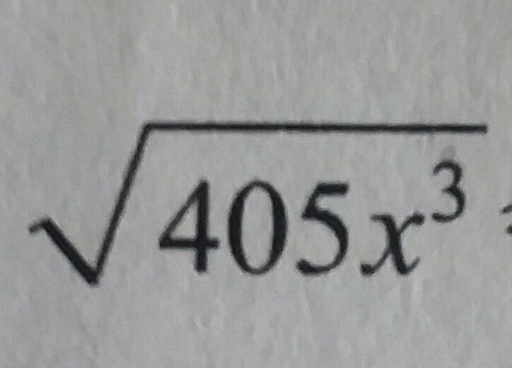 What is the square root of 405x^3​-example-1