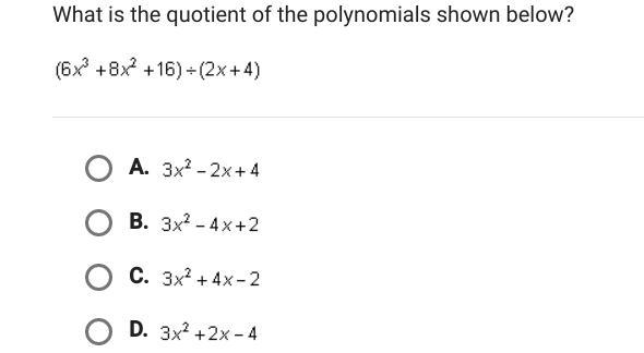 What is the quotient of the polynomials shown below?-example-1