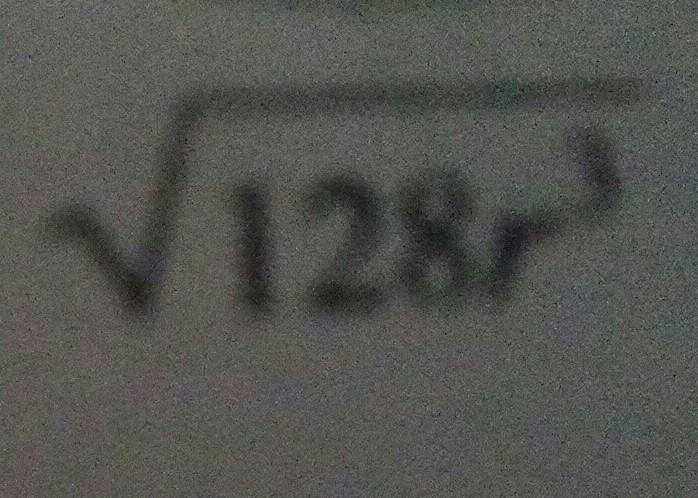 The square root of 128 times r to the power or three​-example-1