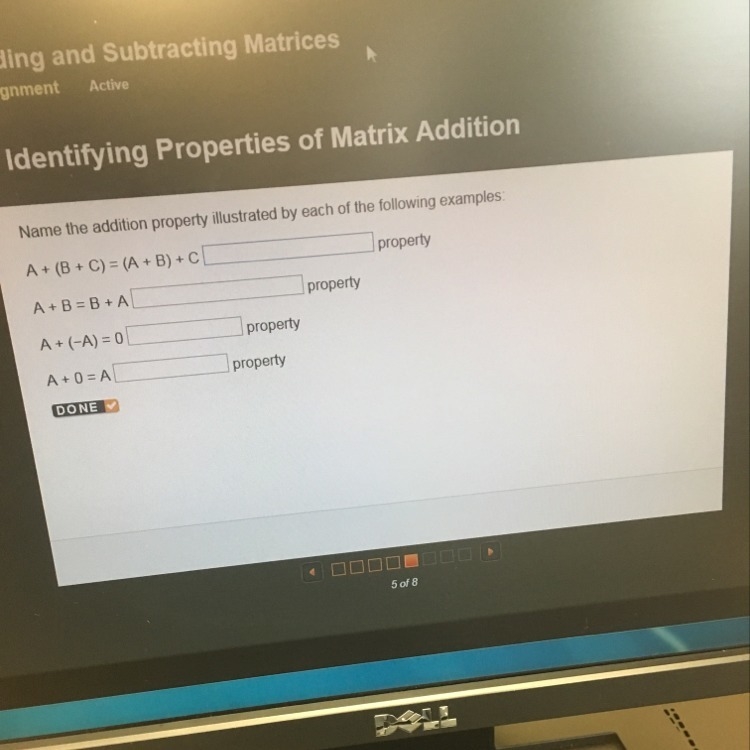 Name the addition property illustrated by each of the following examples-example-1