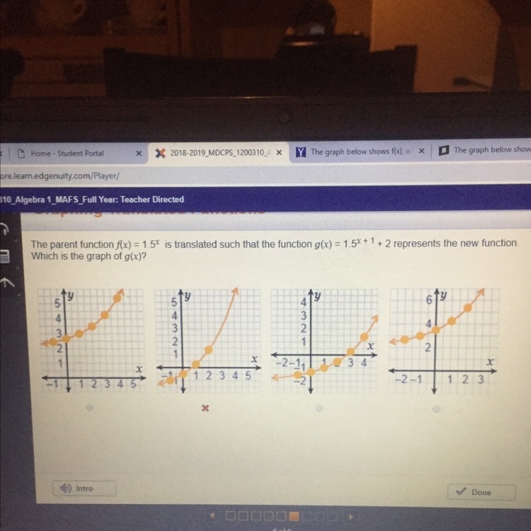 Which is the graph or g(x)-example-1