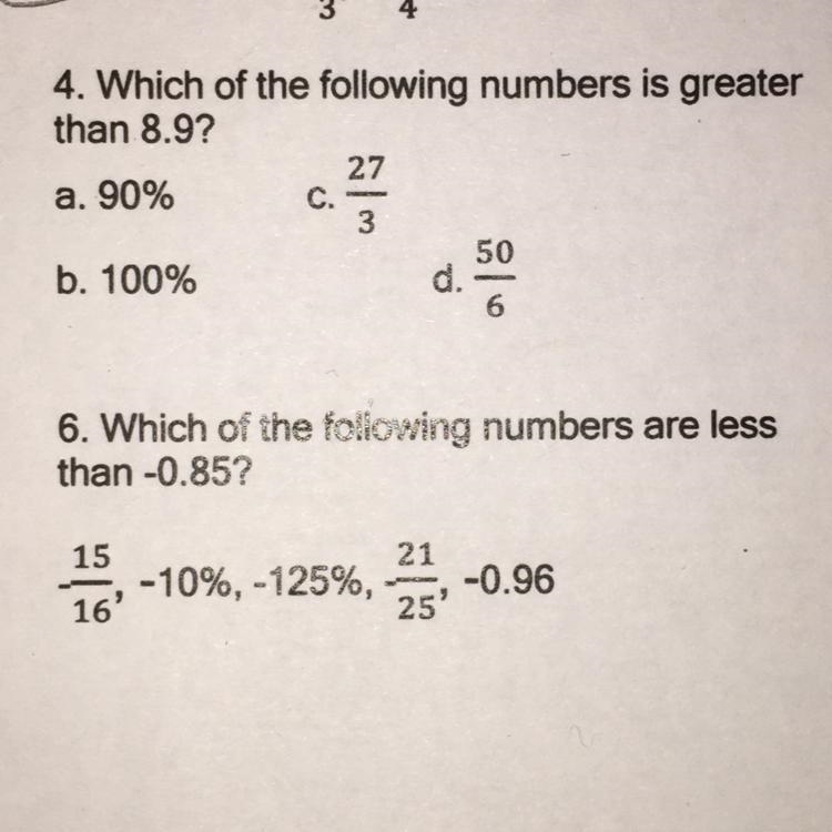 Which of the following numbers is greater than 8.9?Please answer 4&6 for me-example-1