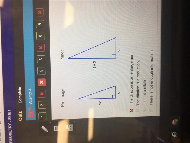 Which statements about these triangles is true-example-1