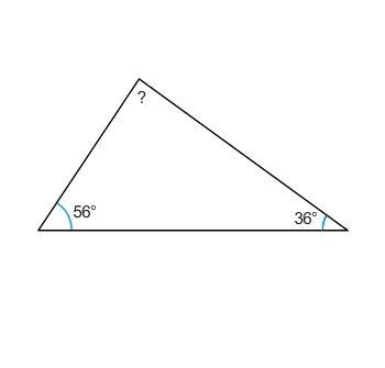 What is the measure of the missing angle? 88° 92° 98° 180°-example-1