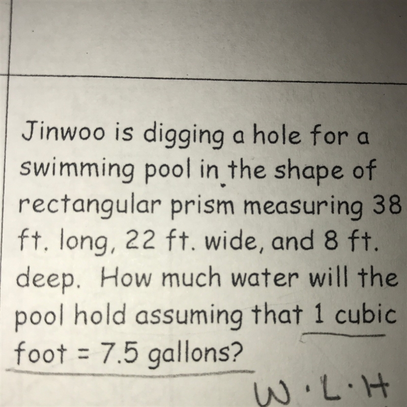 Is this question dealing with surface area or volume?? (Don’t mind the w•l•h)-example-1