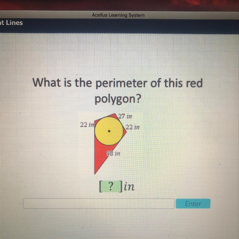 What is the perimeter of this red polygon? Please Help Me.-example-1