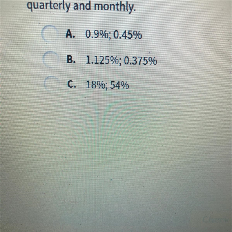 Assume that 4.5% is an annual interest rate. Find the interest rate for an account-example-1