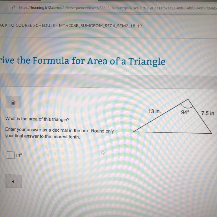 What is the area of the triangle rounded to nearest hundredth-example-1