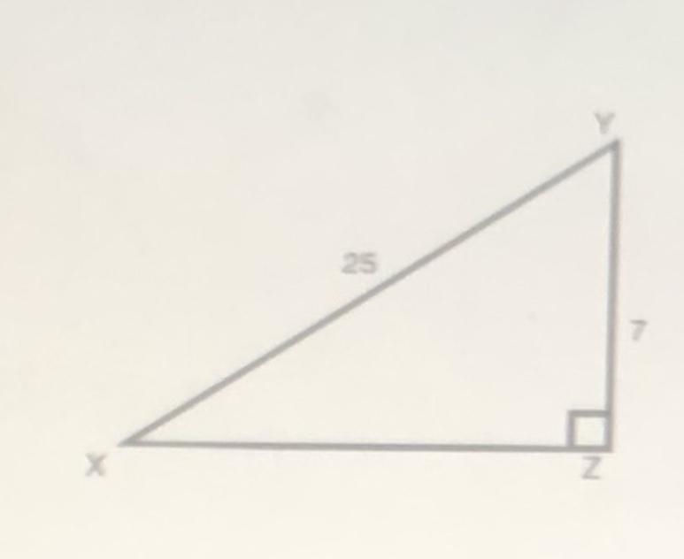 PLEASE HELP FAST! what is the value of tanX A) 7/18 B 18/7-example-1