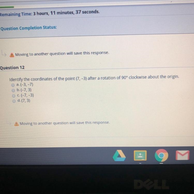 IDENTIFY THE COORDINATES OF THE POINT-example-1