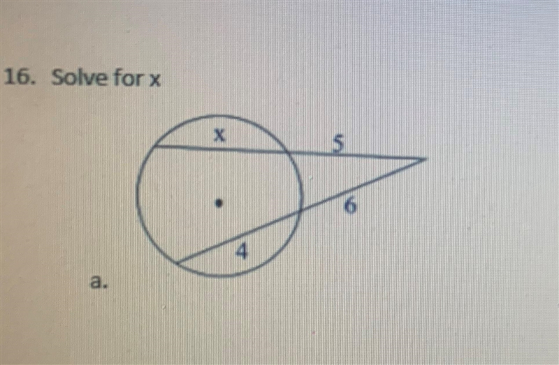 Geometry, Triangle in a circle. Find X show work and explain please-example-1