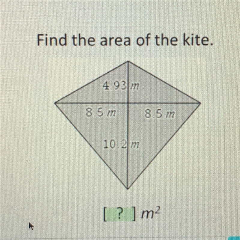 What is the area of the kite?-example-1