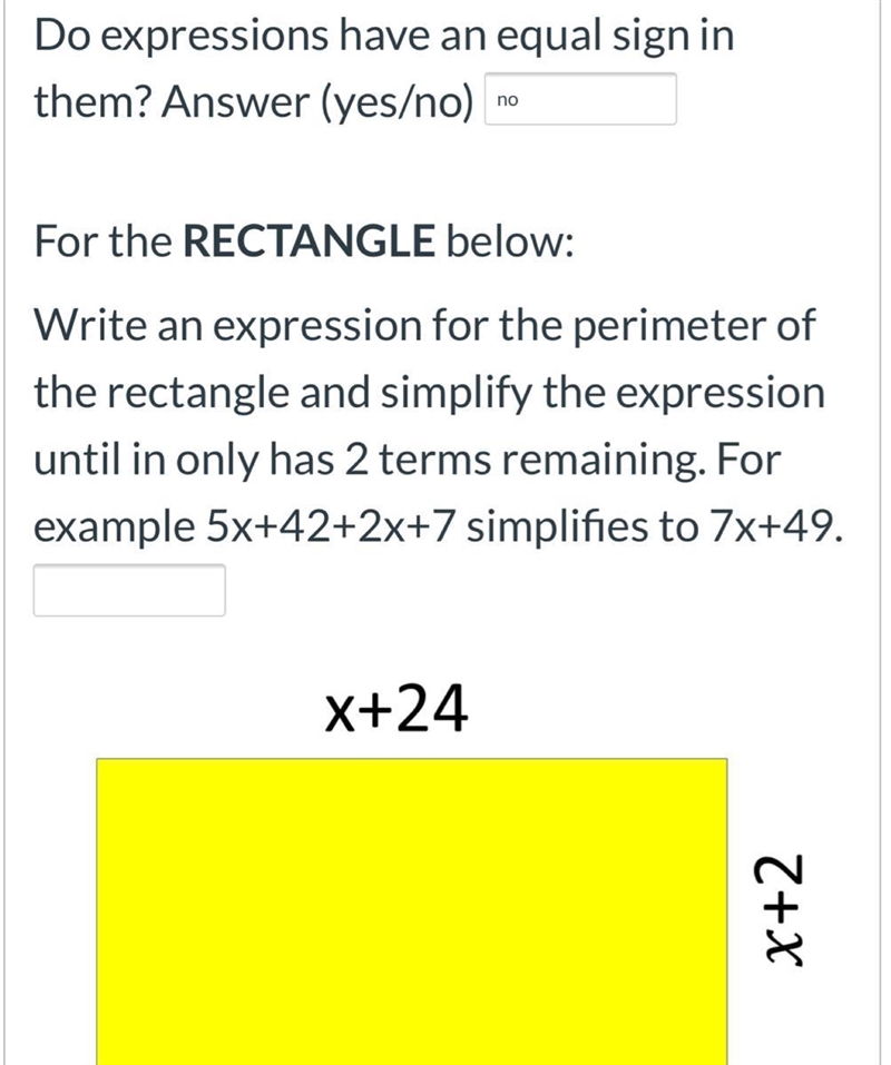 Please help, I need to write and simplify and expression for the perimeter-example-1